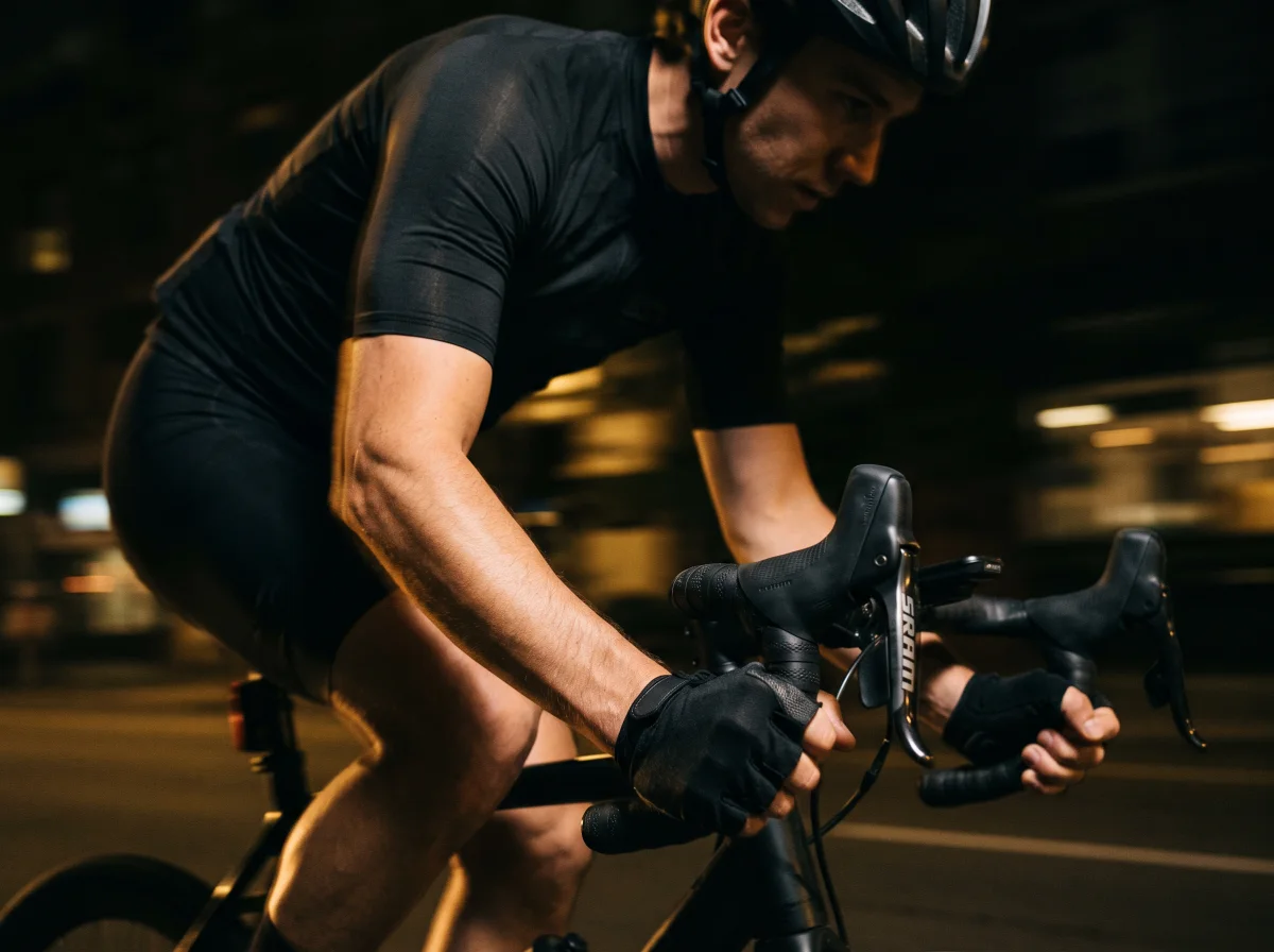 Cyclist at speed